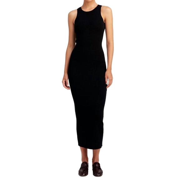 SPRWMN Dresses & Skirts - SPRWMN pre-loved racer tank dress in black